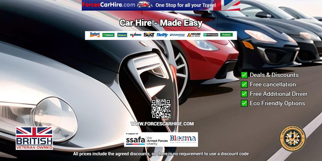 Discover Forces Car Hire with Ollie and Searchoffers