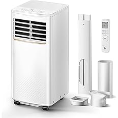 Air Conditioning Unit, 9000 BTU Portable Air Conditioner with 4-in-1 Cooling & Fan & Dehumidifier